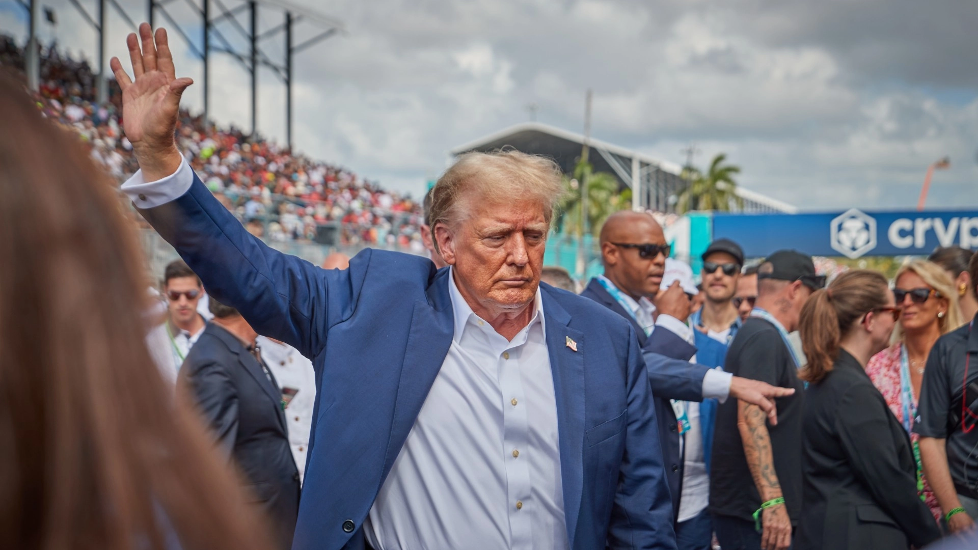 Donald Trump at a rally