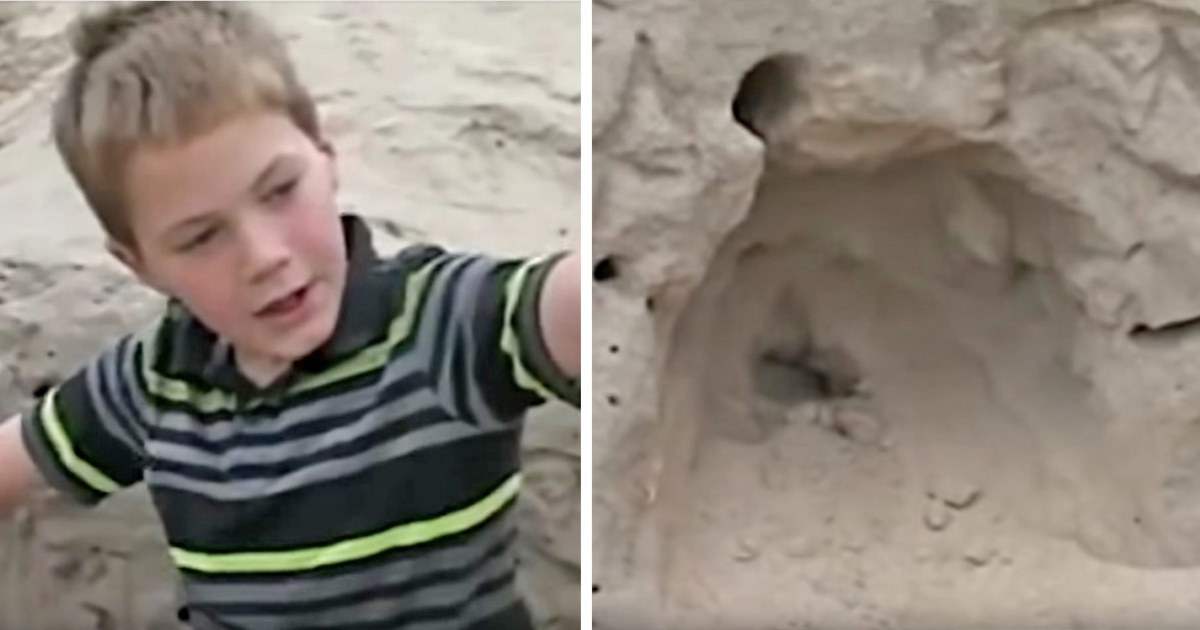11-årig pojke leker på stranden – då gör han ett skrämmande fynd