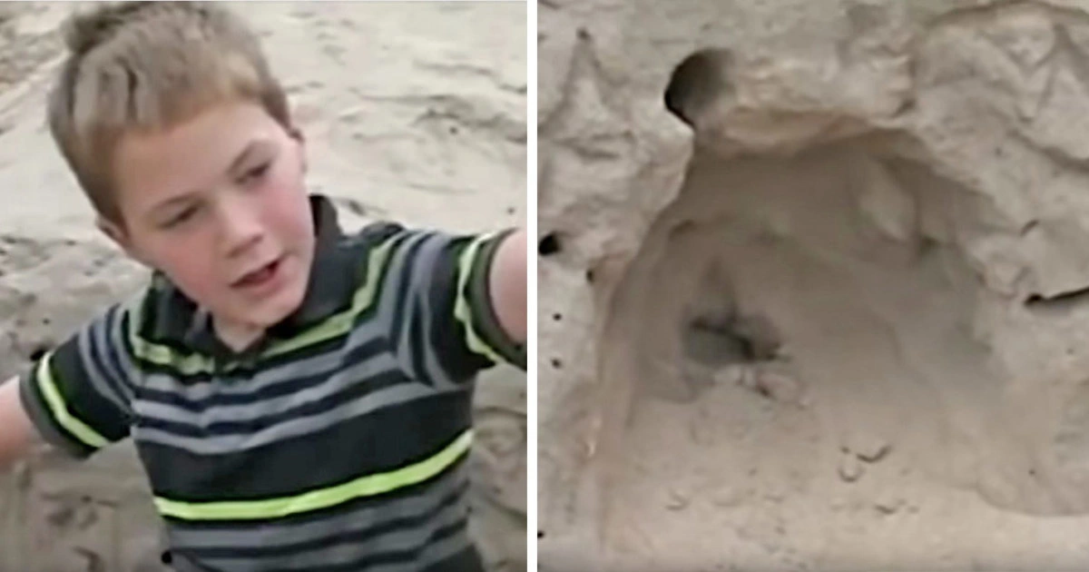 11-årig pojke leker på stranden – då gör han ett skrämmande fynd