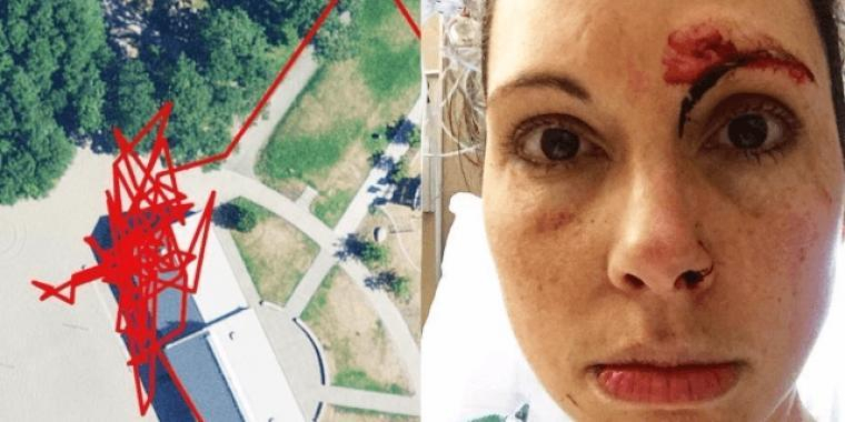 Löpare blev överfallen under sin löprunda: Hennes träningsapp avslöjar en skrämmande historia