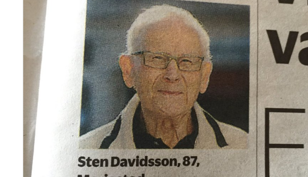 87-årige Sten fick en kort fråga på stan – hans svar berör tusentals