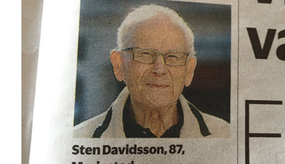 87-årige Sten fick en kort fråga på stan – hans svar berör tusentals