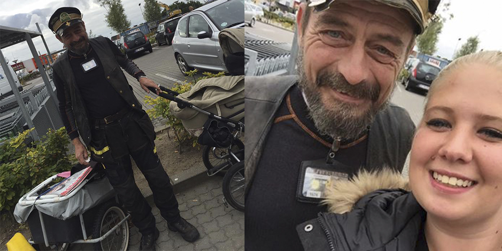 Vagabonden Kim var förkrossat efter att han barnvagn stulits: Då föll Lisbeth över ett inlägg på Facebook