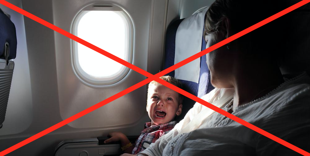 Flygbolad inför barnfria zoner på alla turer