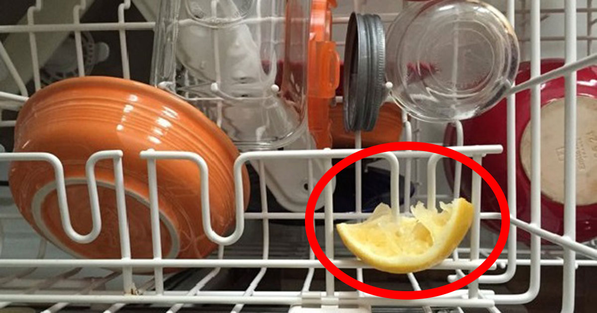 Därför bör du ALLTID ha en en citron i diskmaskinen