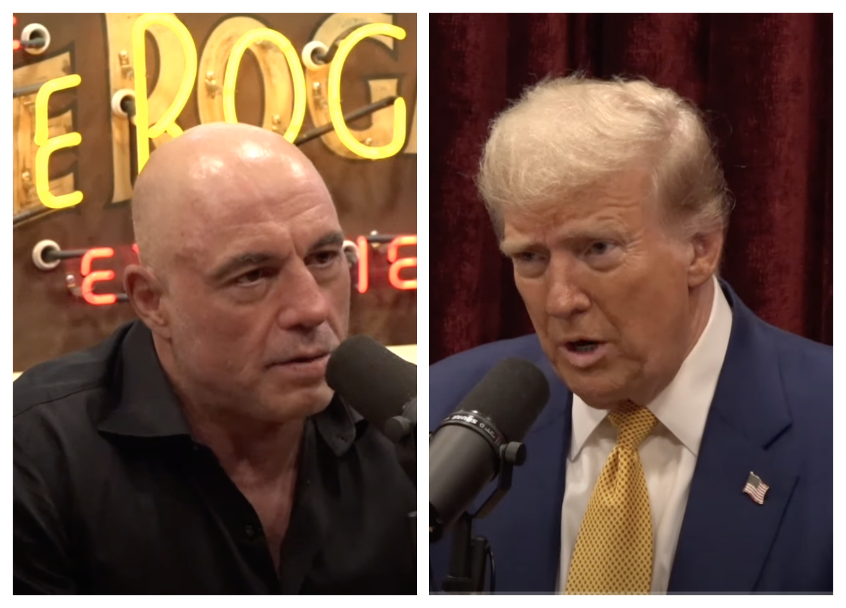 Trump öppnar upp hos Rogan – pratar om Harris, valfrågor och konspirationsteorier