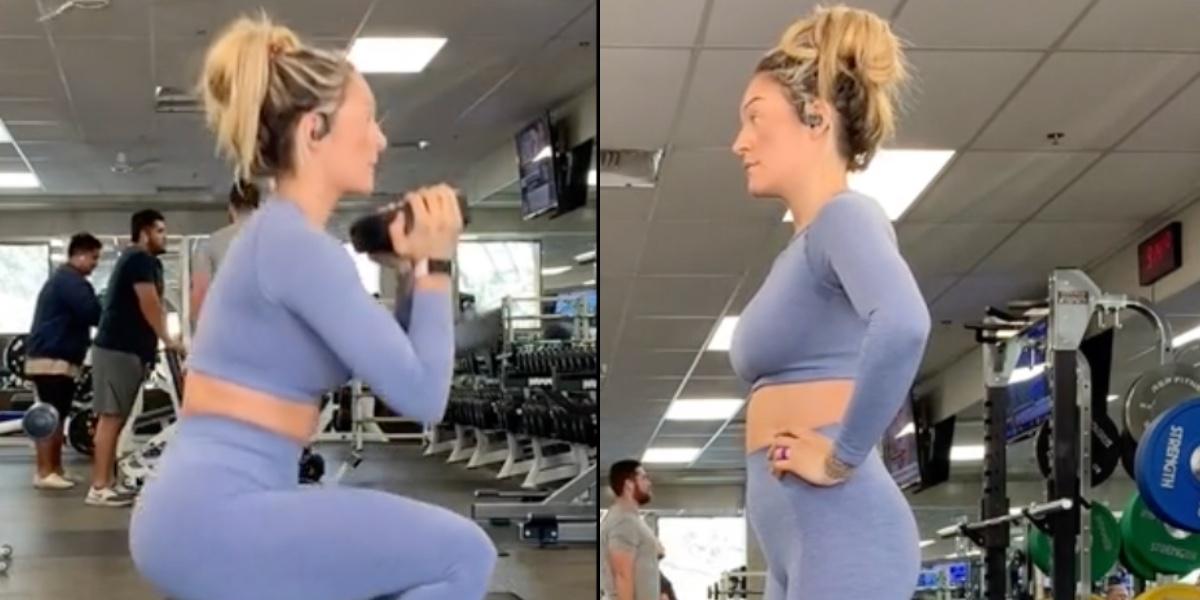 Heidi blev stirrad på av man på gymmet: Nu hyllas hon för sin reaktion