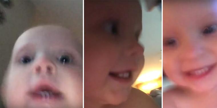 Liten flicka stjäl mammas mobiltelefon: Filmar sig själv under flykten