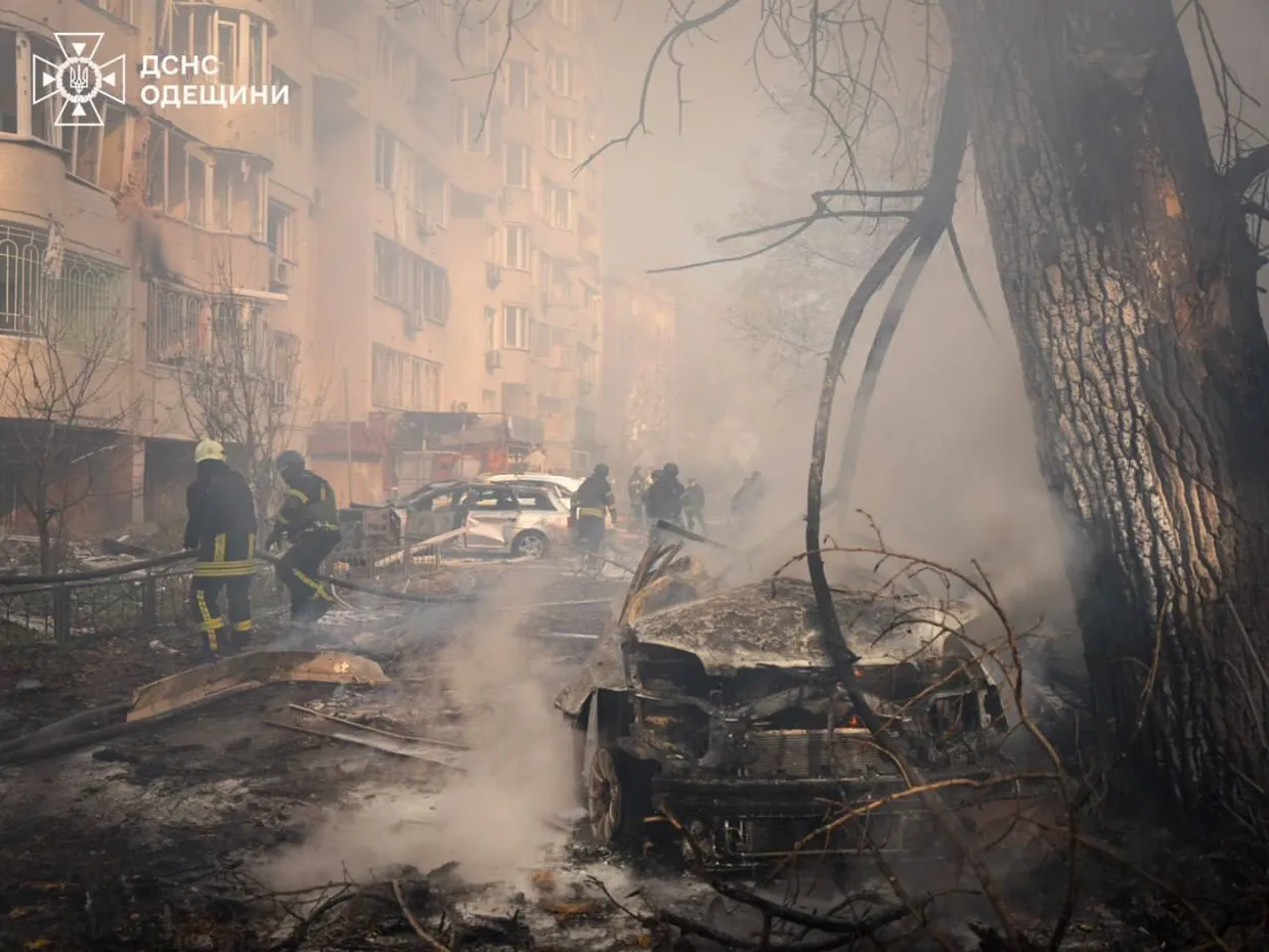 Odessa under attack – TV4 korrespondenter fångade i dramatiken