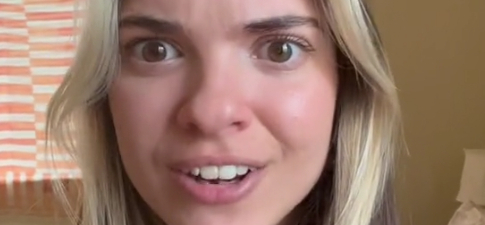Olivia lämnade sin lägenhet: Fick en chock när hon tittade ner