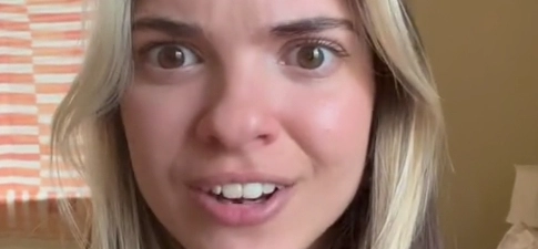 Olivia lämnade sin lägenhet: Fick en chock när hon tittade ner