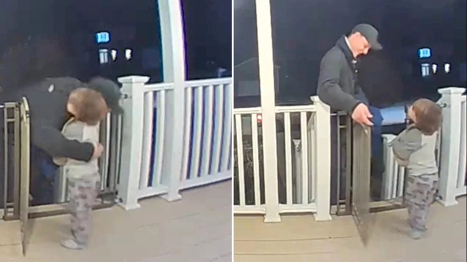 Liten pojke kramar pizzabudet adjö: Strax efter gör pojkens mamma en tragisk upptäckt