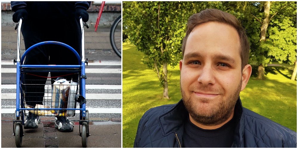 Polisbil stannade vid en äldre herre med rullator – då Håkan gick närmare för att höra deras samtal, måste han omedelbart ingripa