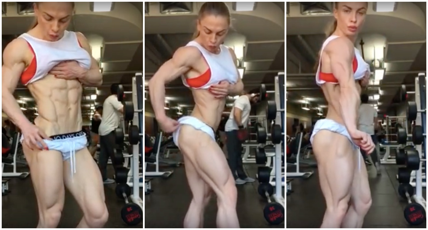 Vild diskussion på nätet: Kvinnlig bodybuilder med otrolig kropp får debatten att sjuda