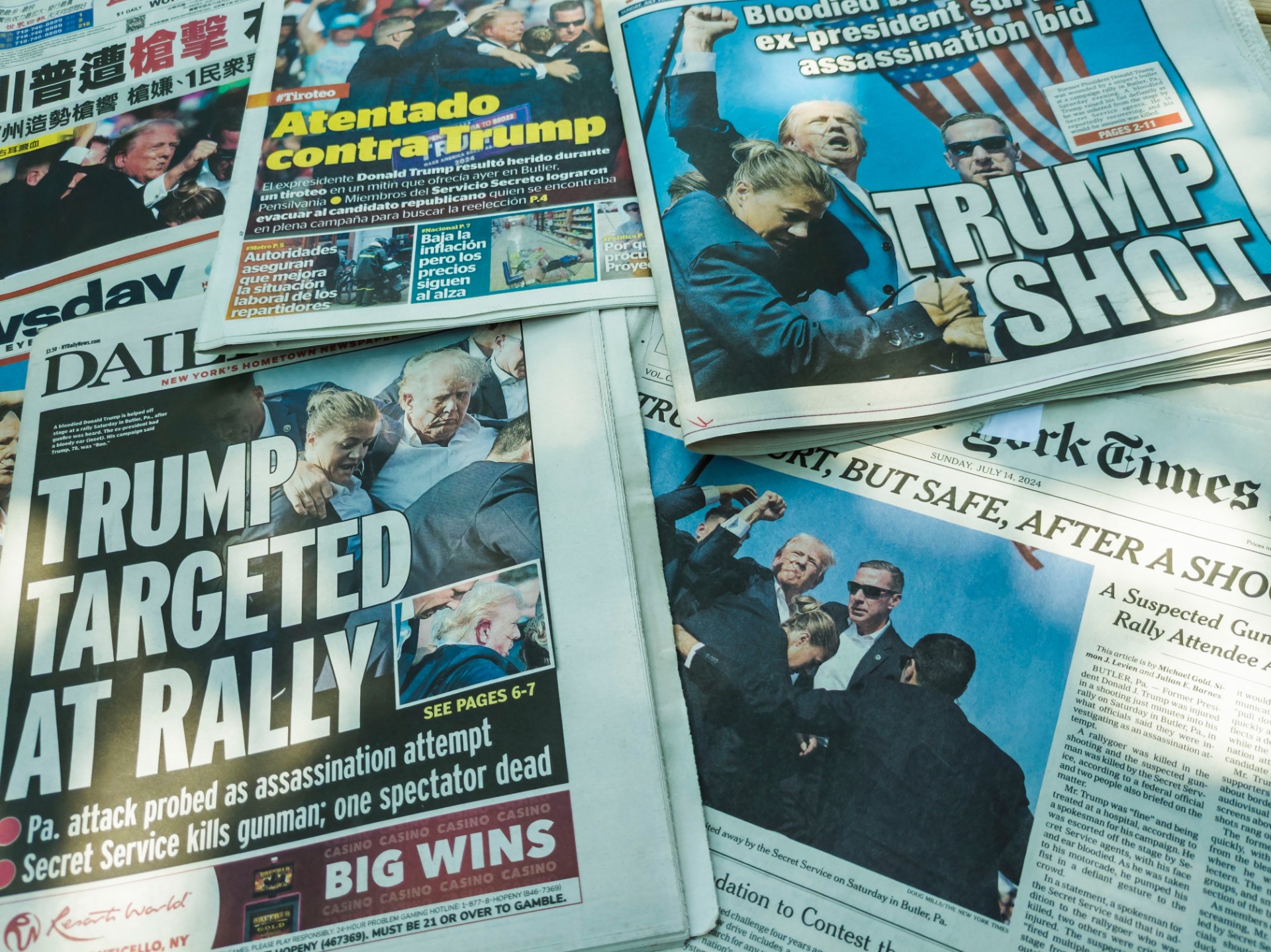 Trump beskyller Biden och Harris för misslyckat mordförsök