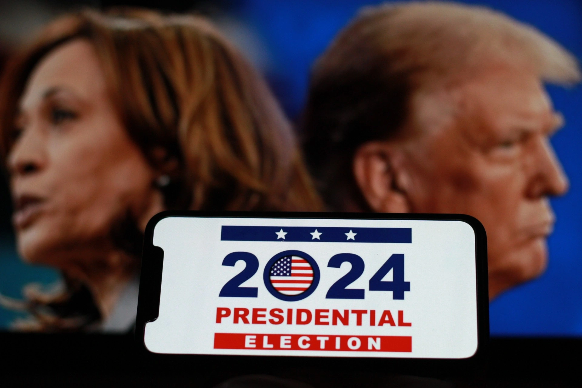 Donald Trump och Kamala Harris