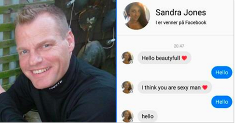 Frank sätter Facebook-lurendrejare på plats: Hans geniala svar får internet att bryta ihop