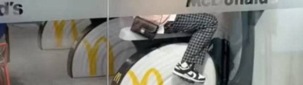 Video visar nytt koncept: McDonalds restaurang har bytt ut bord mot motionscyklar