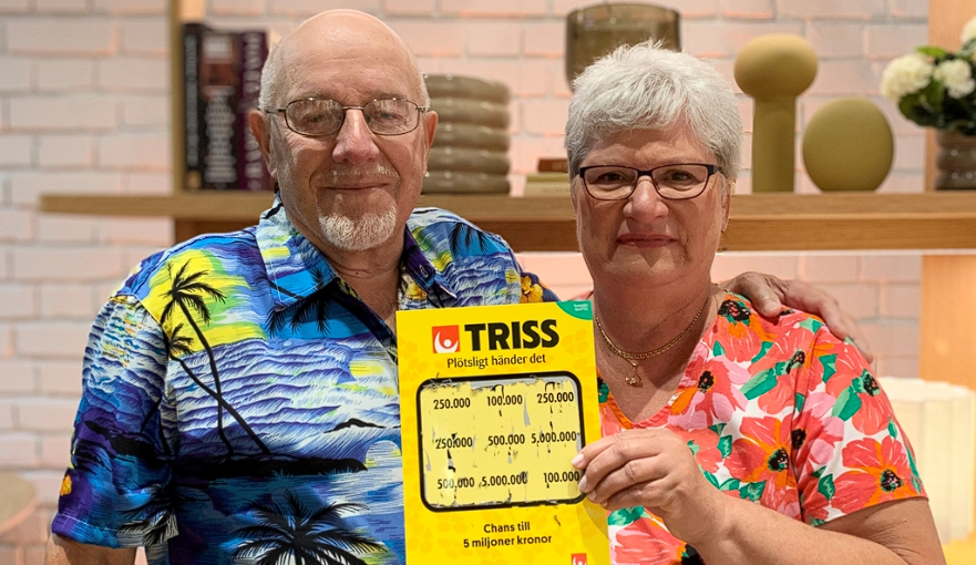 Birgitta och Bengt’s oförglömliga helg: Vann en kvarts miljon på Triss i TV4