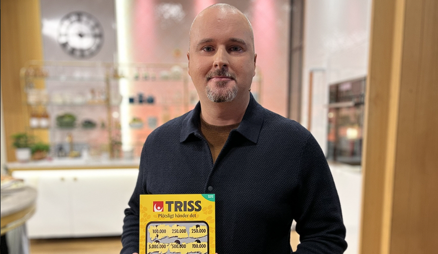 Dimitrios skrapar fram en livsförändrande vinst på TV4 Nyhetsmorgon