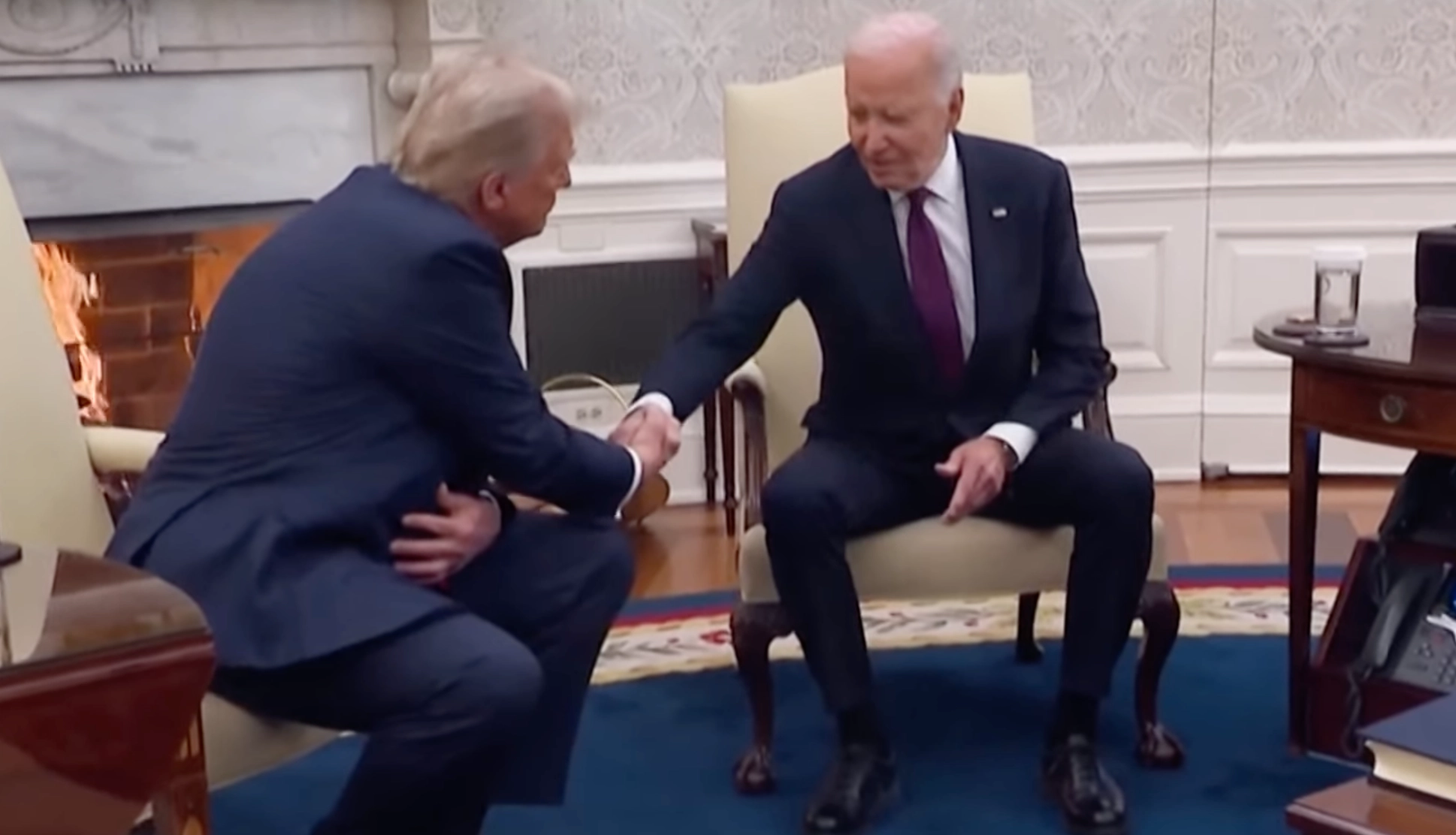 Biden och Trump i vänskapligt samtal om övergången – ”Det är en tuff värld”