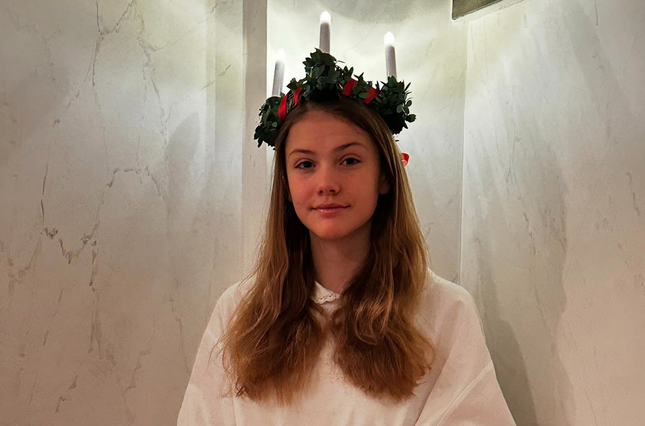 Prinsessan Estelle sprider ljus på Luciadagen