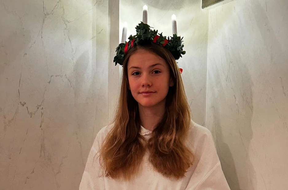 Prinsessan Estelle sprider ljus på Luciadagen