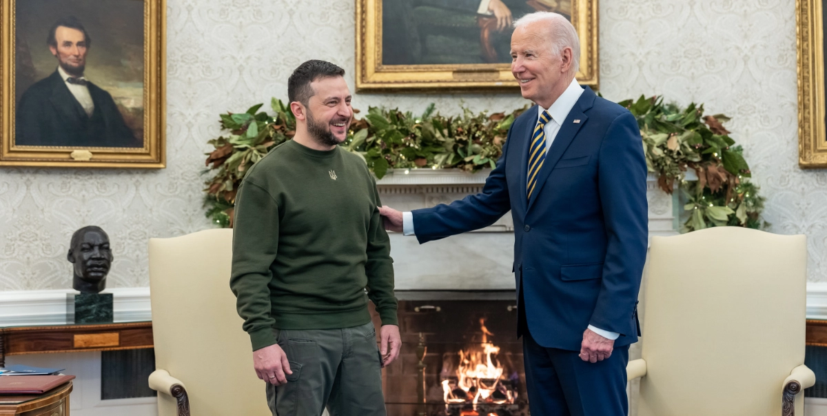 Zelensky möter Biden