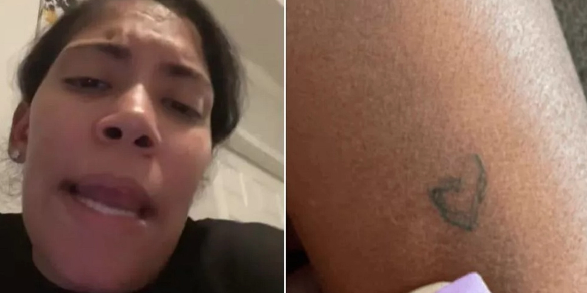 Mamman får en chock när 7-åriga dottern kommer hem med tatuering- men chocken bli ännu större