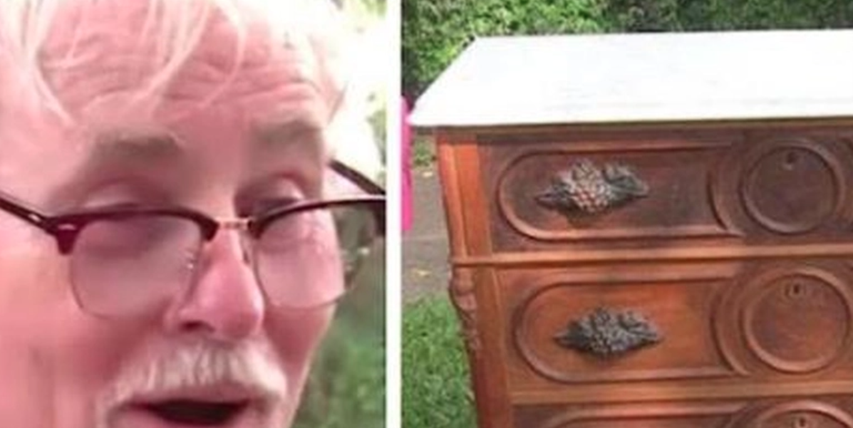 Emil köpte en 125 år gammal byrå: Då upptäcker han en hemlig låda och tappar hakan av förvåning