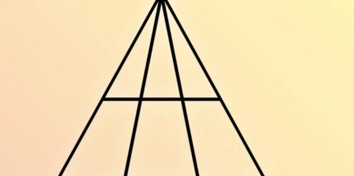 Hur många trianglar finns det på bilden? Nästan ingen kan gissa det på 7 sekunder