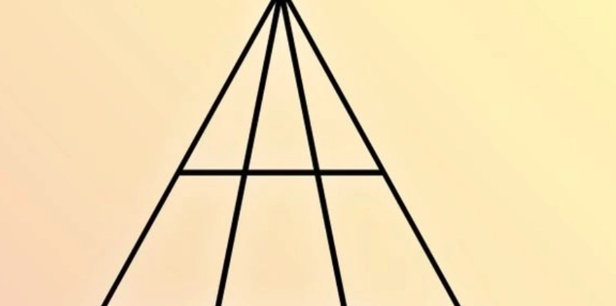 Hur många trianglar finns det på bilden? Nästan ingen kan gissa det på 7 sekunder
