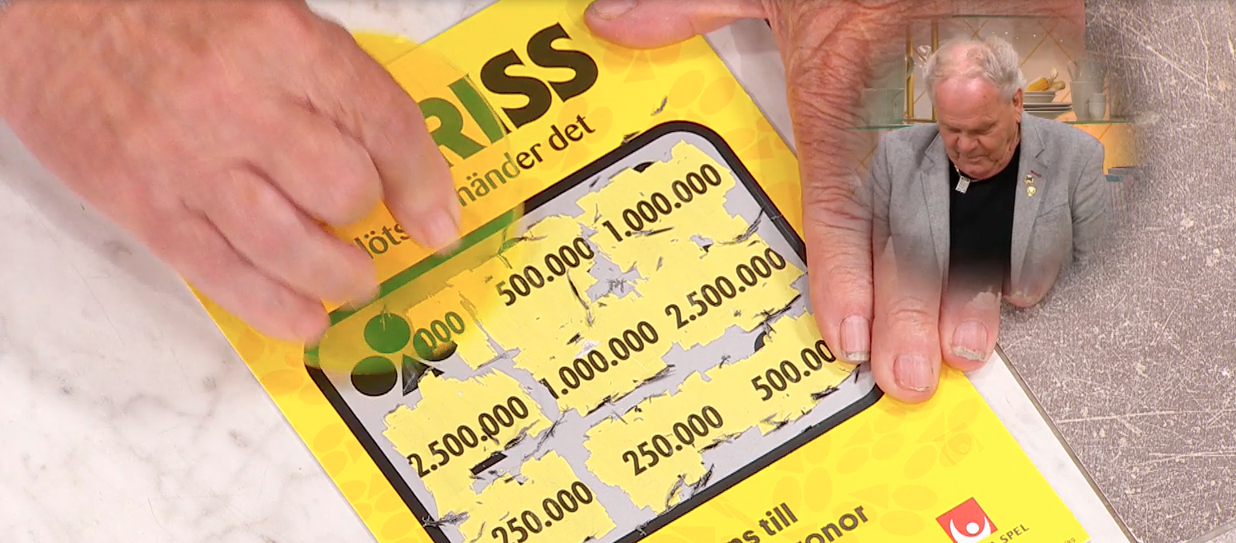 Sensation i direktsändning: Alf-Inge från Varberg skrapade fram storvinst