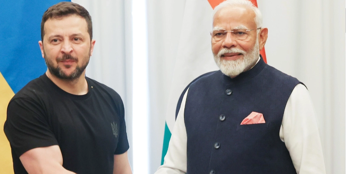 Indiens premiärminister besöker Ukraina: Fredssamtal med Zelensky på agendan