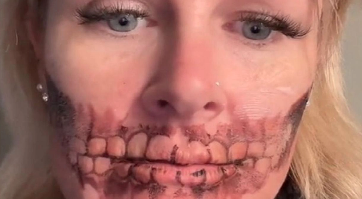 Elizabeth ville skoja till det inför Halloween – det skulle hon snabbt ångra