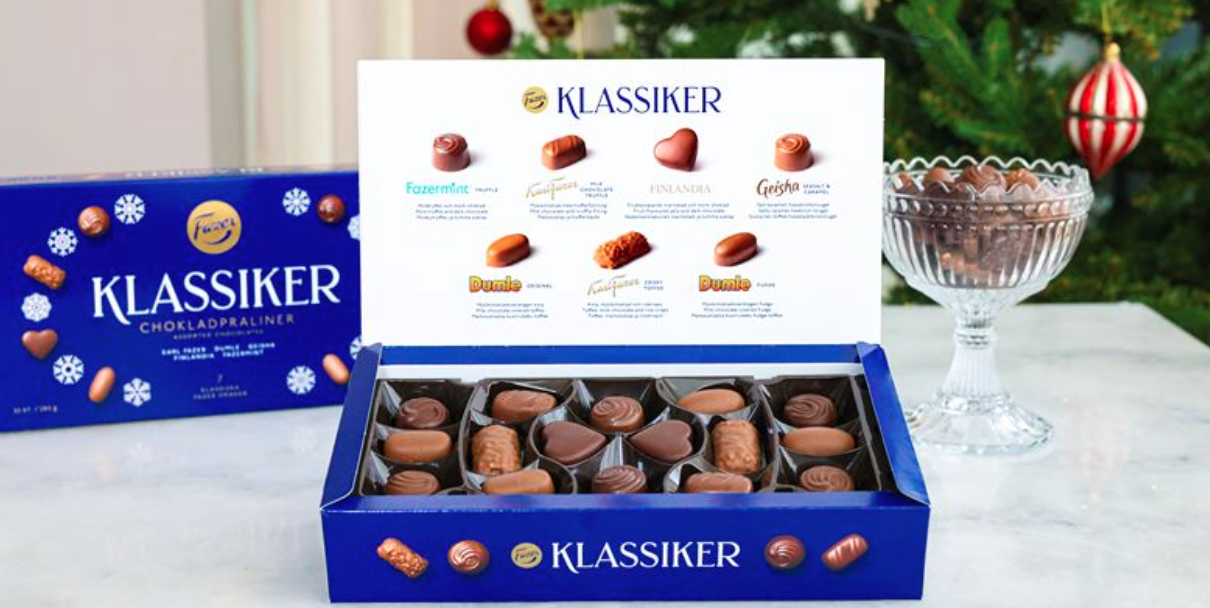 Efter kritiken mot Marabou – Fazer lanserar chokladask som kan ta över julbordet