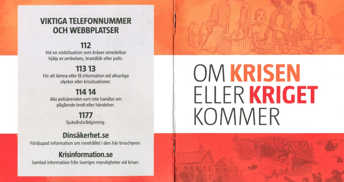 Svenskar uppmanas förbereda sig för kris – och undvika negativ nyhetspåverkan
