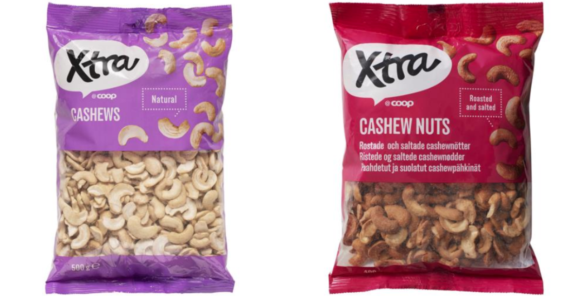 JUST NU: Coop återkallar nötter – kan innehålla glasbitar
