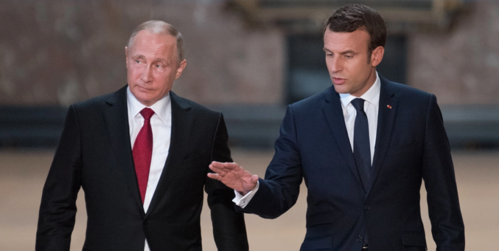 Macron: Ryssland har inget att säga till om kring Ukrainas rätt att bjuda in allierade styrkor