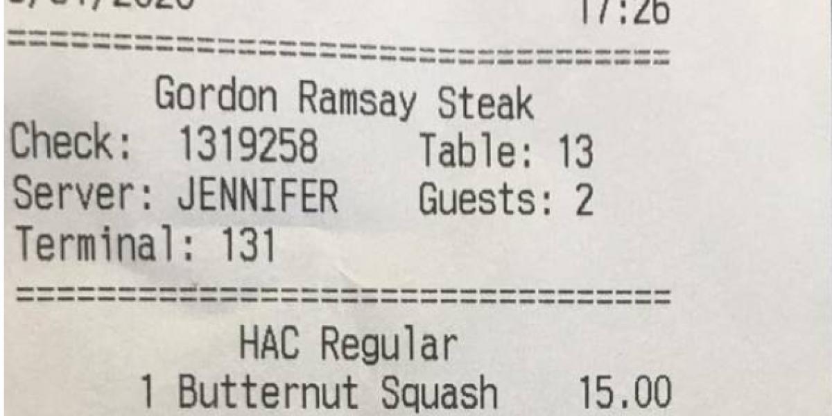 Kund gjorde fel i prisuppfattningen på biff vid besök på Gordon Ramsay-restaurang: Fick ENORM räkning