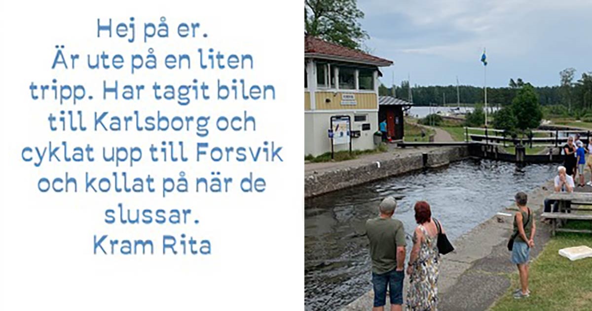 Vacker gest: Rita skickar vykort til ensamma äldre