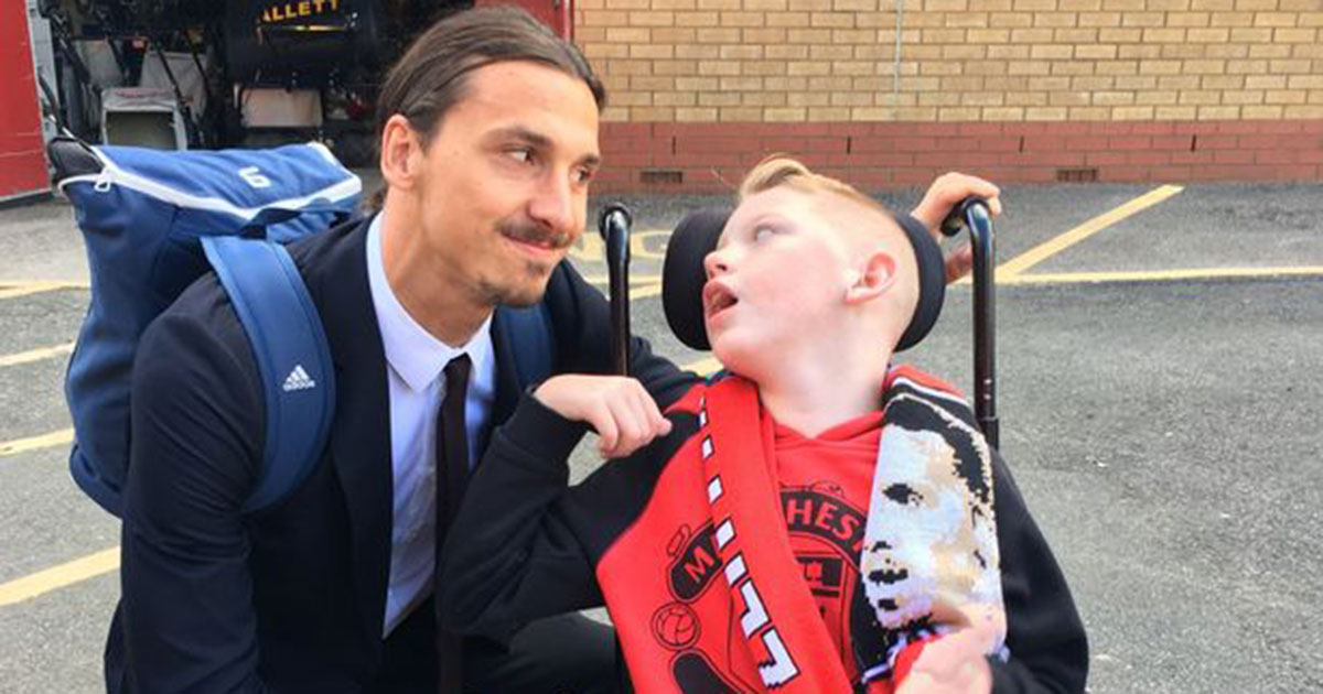 Zlatan uppfyller 10-årig pojkes högsta dröm